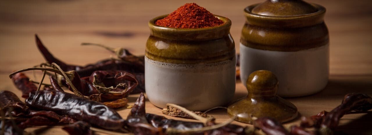 Selective-focus Photograph of Chili Powder